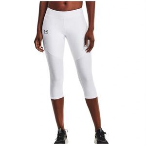Under Armour Compression Heatgear 3/4 White Athletic Team capri leggings XS NWT